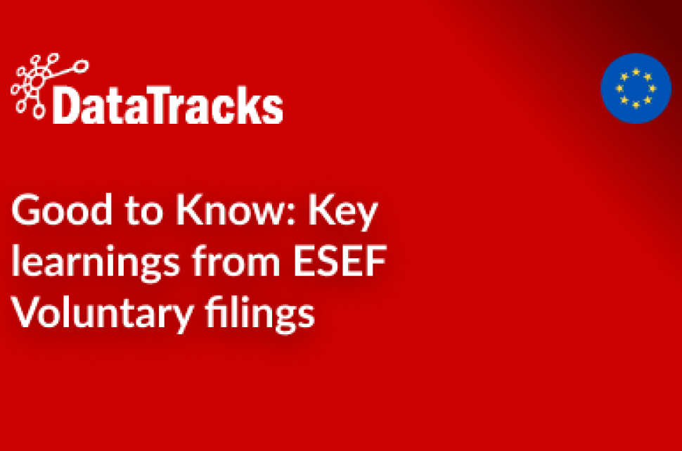 Good to Know_ Key learnings from ESEF Voluntary filings