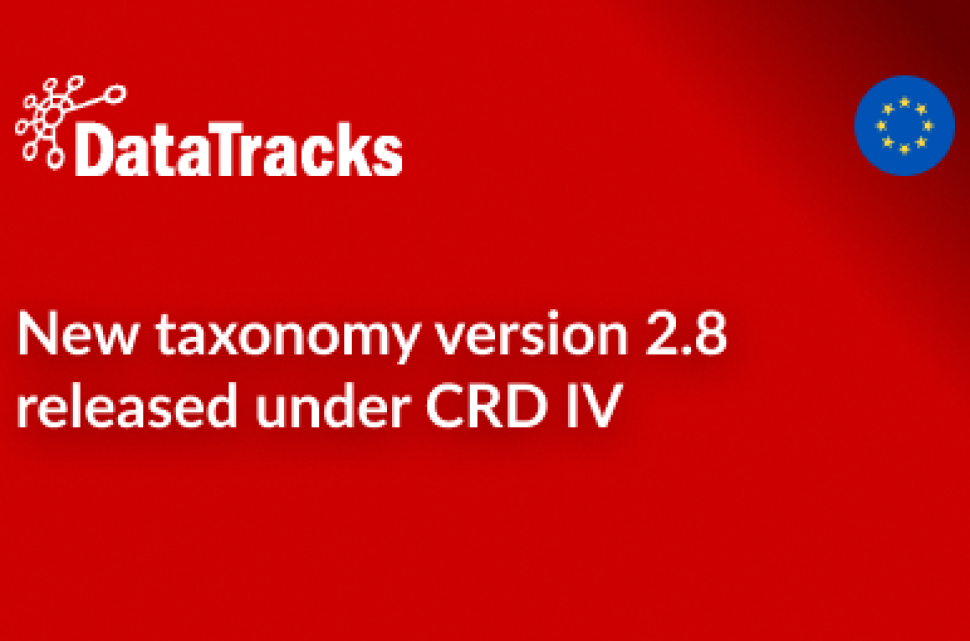 New taxonomy version 2.8 released under CRD IV